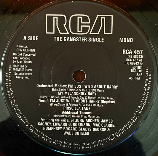 Humphrey Bogart And James Cagney – The Gangster Single - USED Vinyl 7" Single