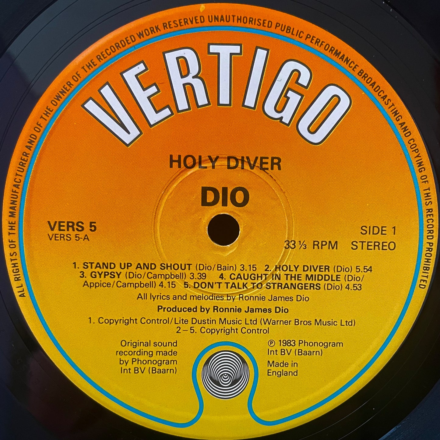 Dio – Holy Diver - USED Vinyl LP
