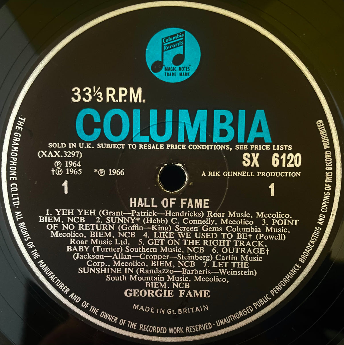 Georgie Fame – Hall Of Fame - USED Vinyl LP