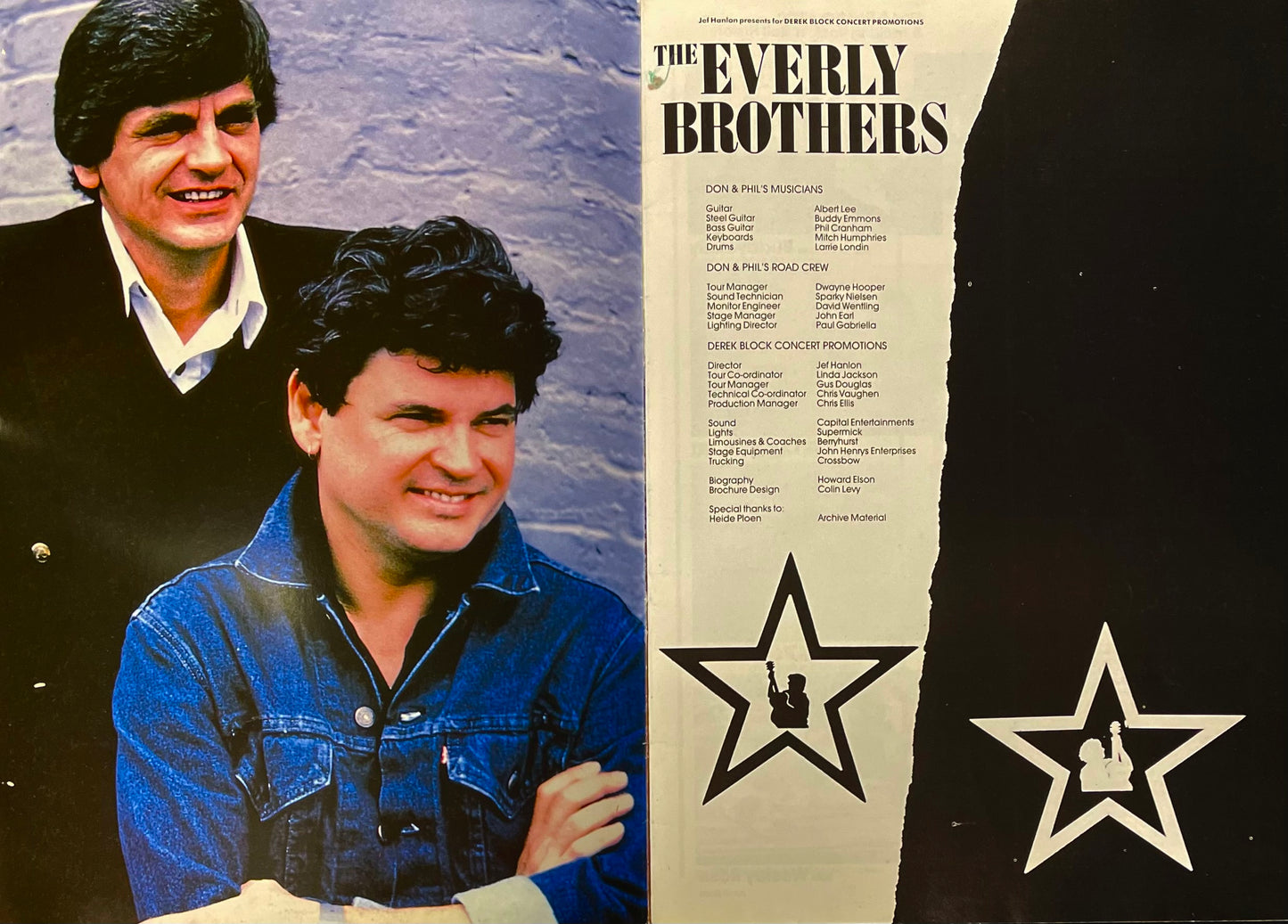 Everly Brothers - UK Tour 1981 Programme