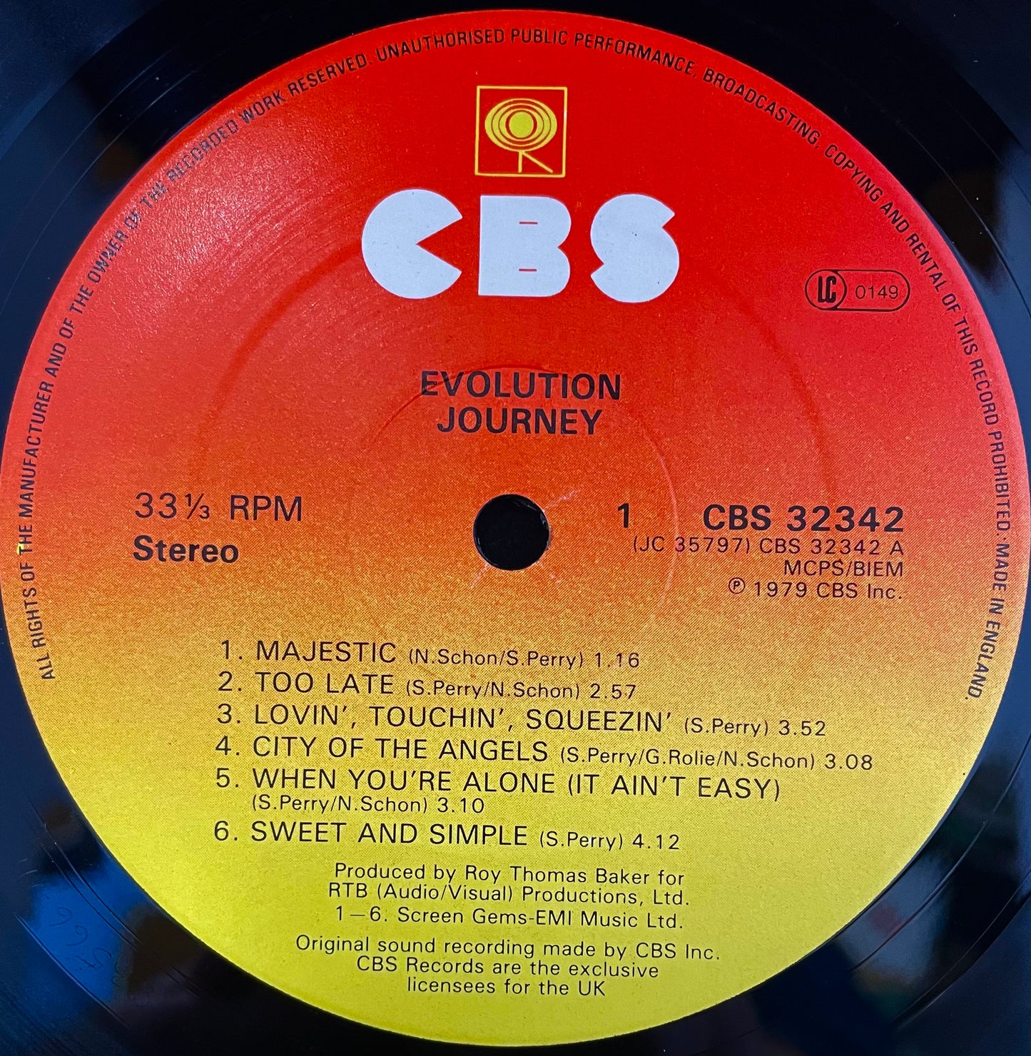 Journey – Evolution - USED Vinyl LP