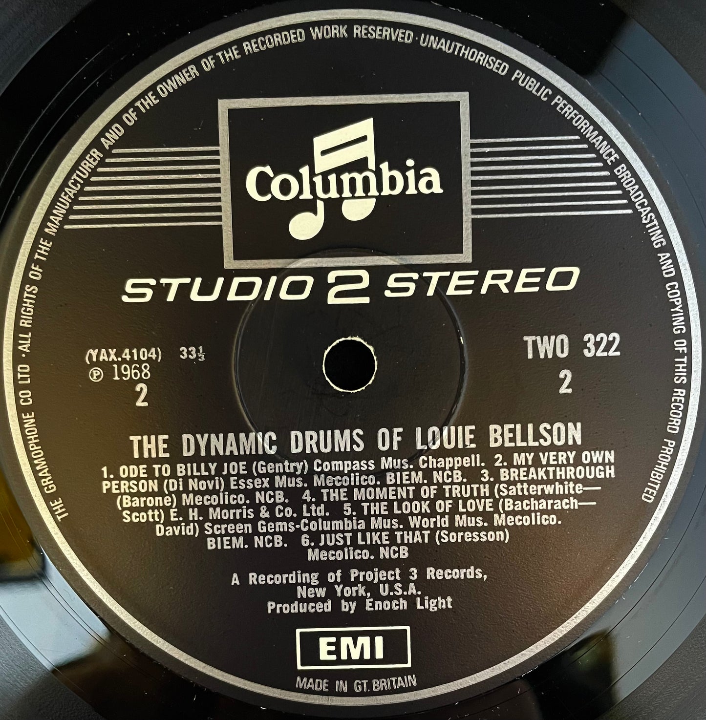 Louie Bellson – The Dynamic Drums Of Louie Bellson - USED Vinyl LP
