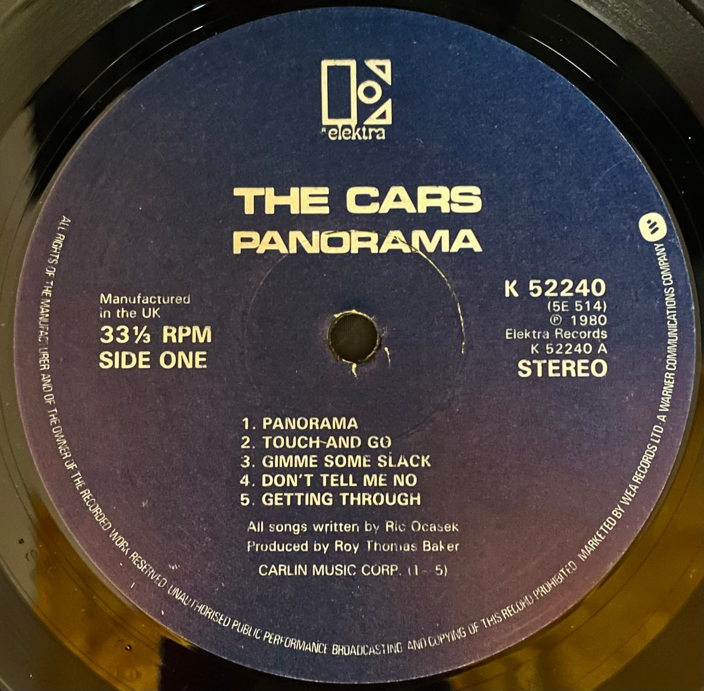 The Cars – Panorama- USED Vinyl LP