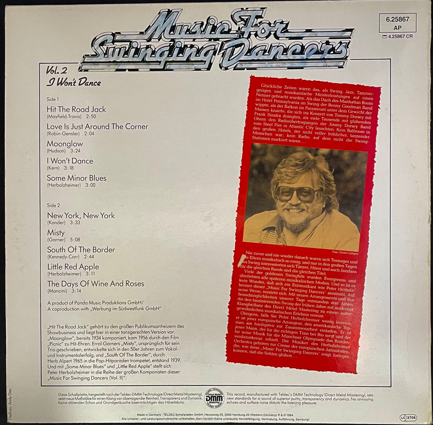 The Peter Herbolzheimer Orchestra – Music For Swinging Dancers I Won't Dance Vol. 2 - USED Vinyl LP