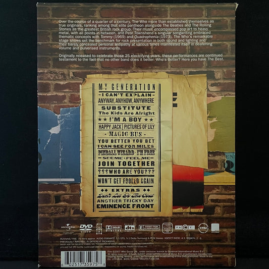 The Who ‎– Then And Now - USED DVD