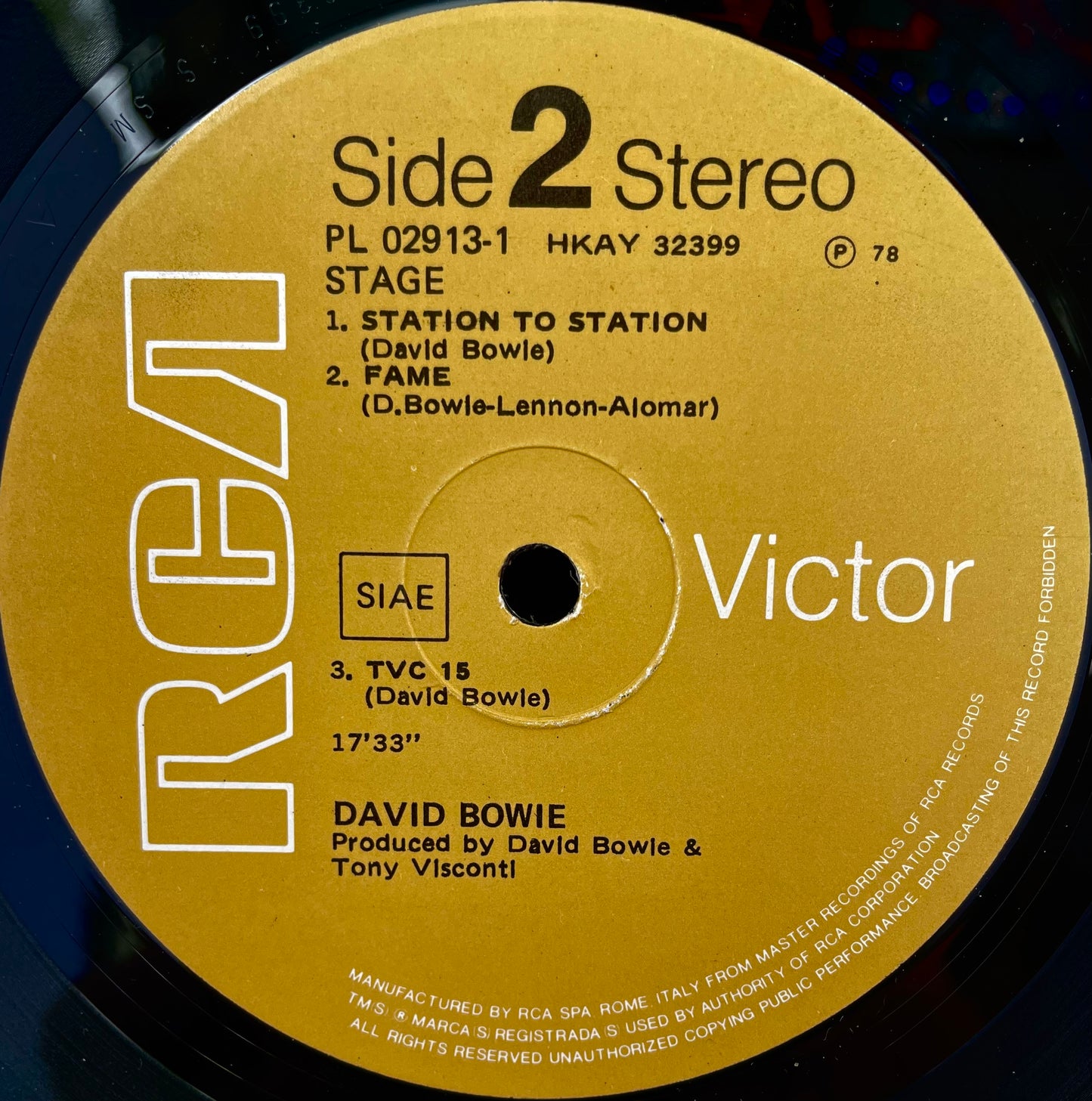 David Bowie – Stage - USED Vinyl 2LP