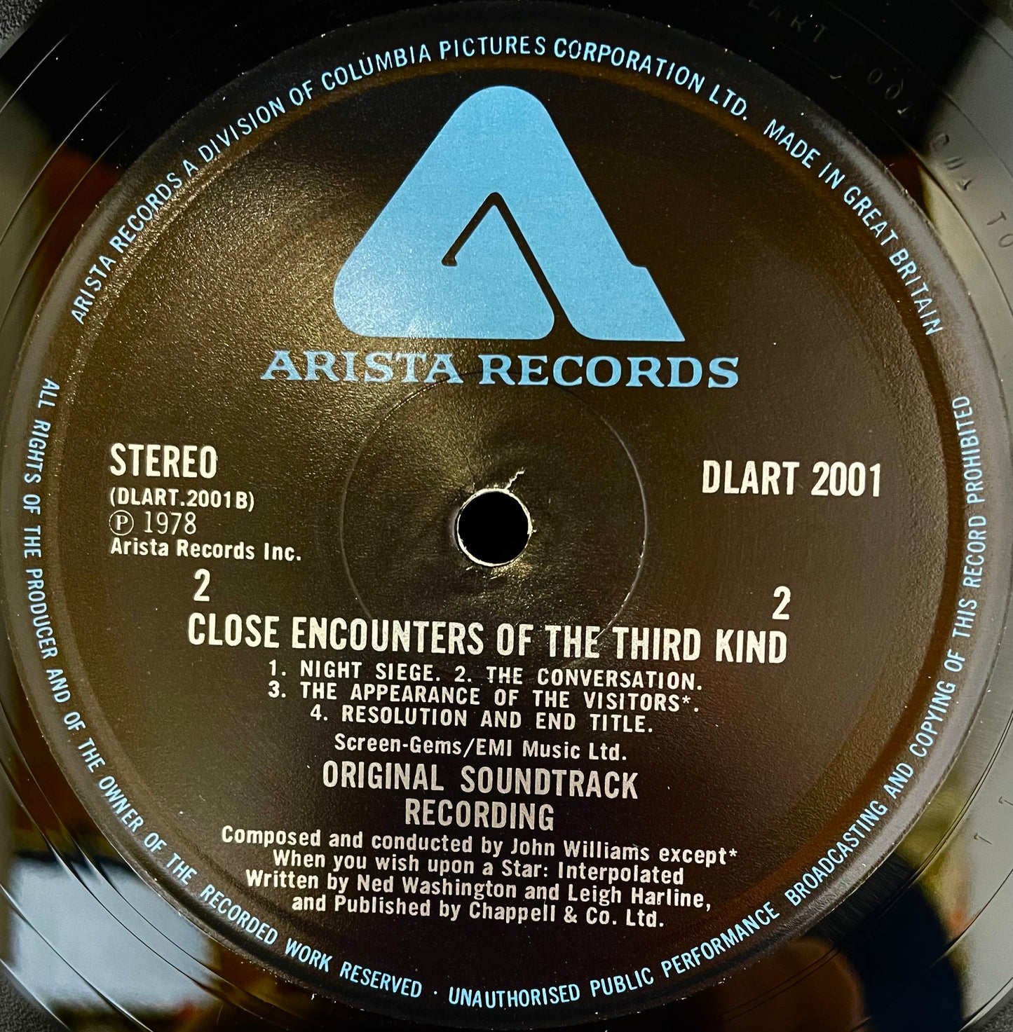 John Williams – Close Encounters Of The Third Kind (Original Motion Picture Soundtrack) - USED Vinyl LP