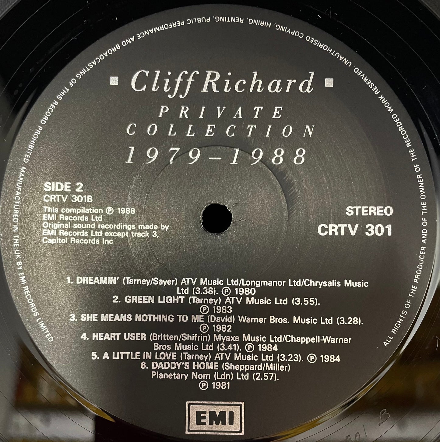 Cliff Richard – Private Collection (1979 - 1988) - USED Vinyl 2LP