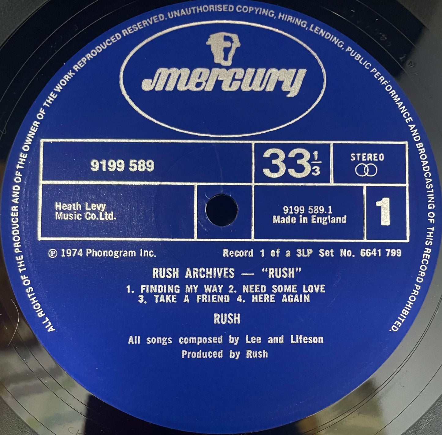 Rush – Archives - USED Vinyl 3LP