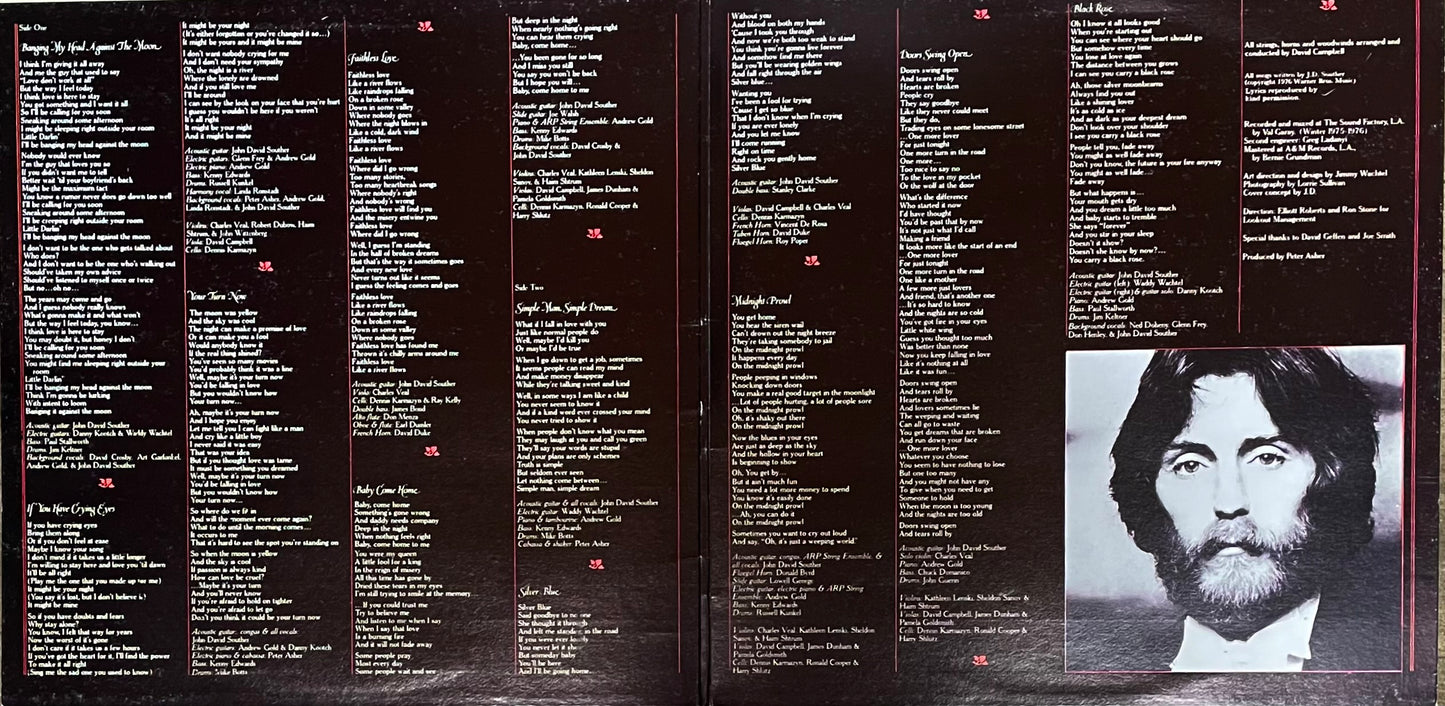 John David Souther – Black Rose - USED Vinyl LP