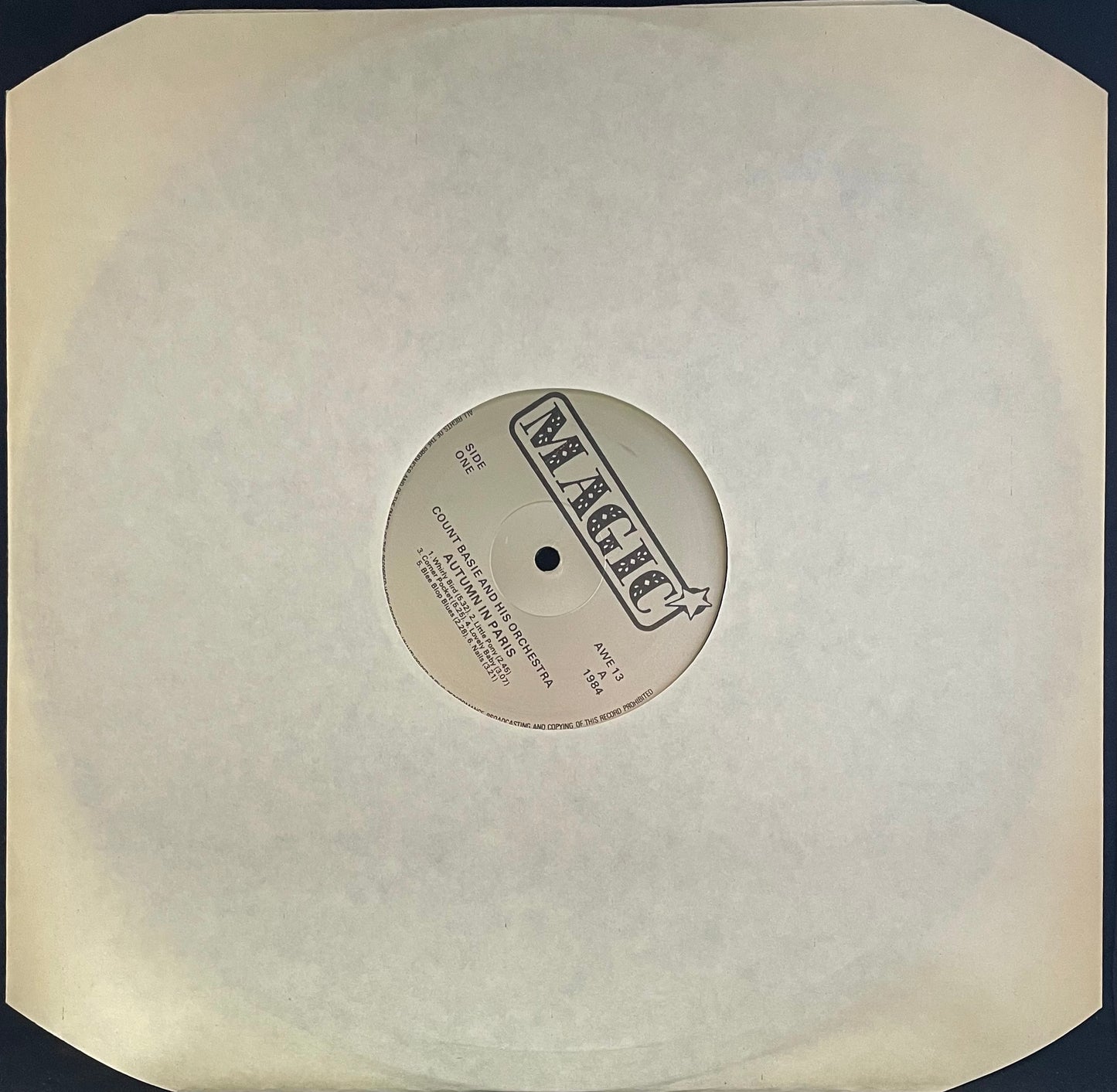 Count Basie And His Orchestra – Autumn In Paris - USED Vinyl LP MONO