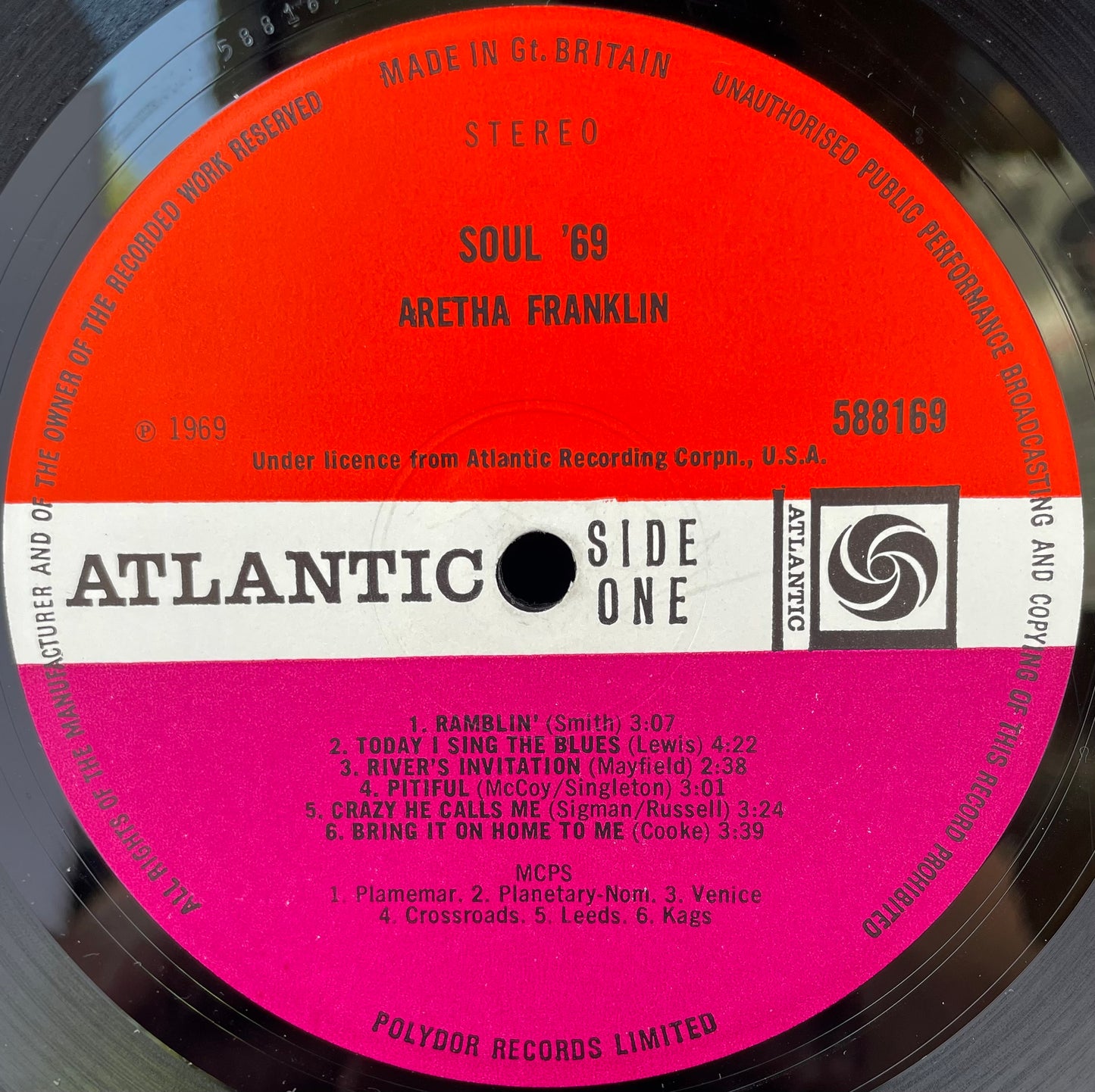 Aretha Franklin – Soul '69 - USED Vinyl LP