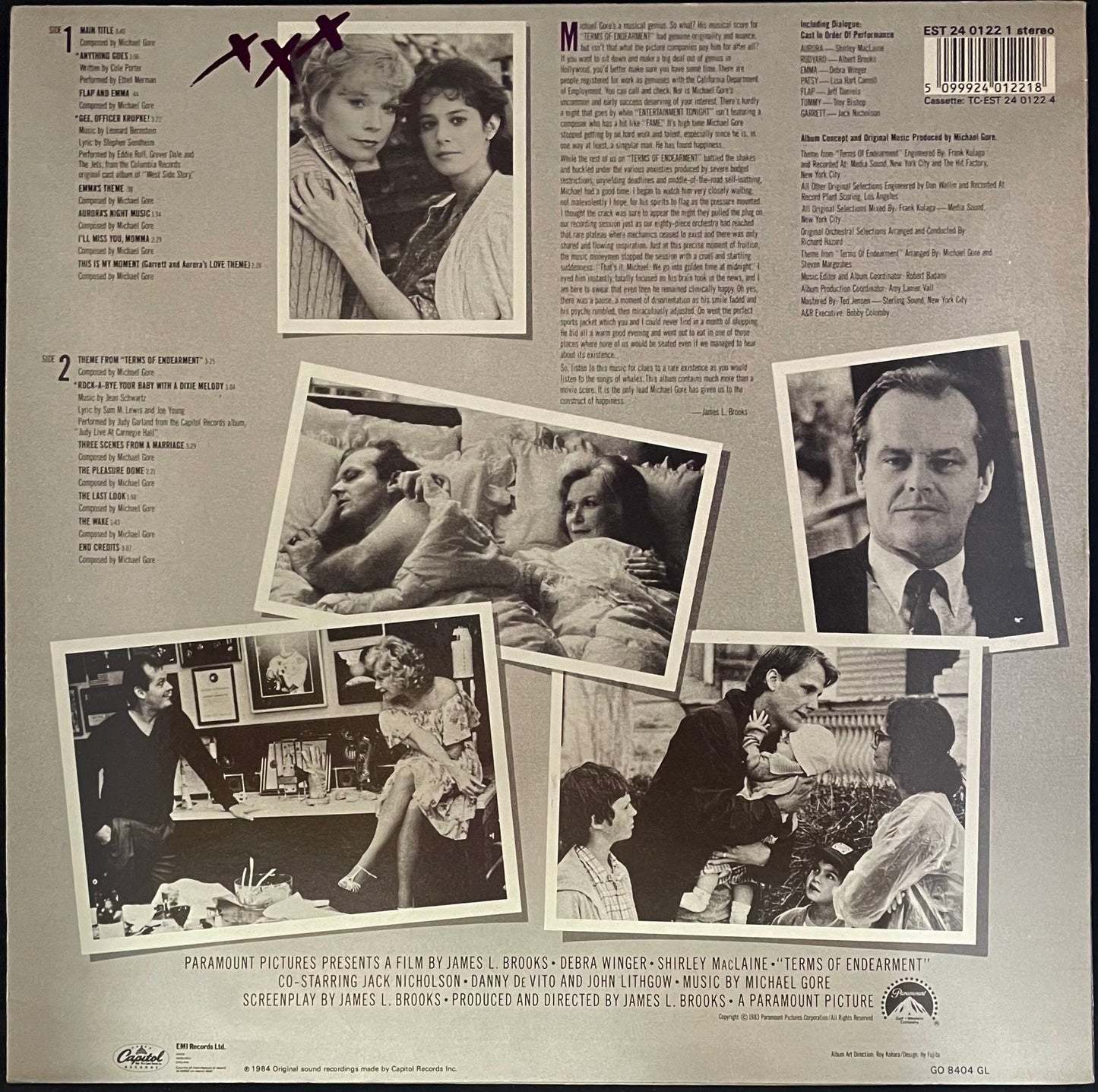 Michael Gore – Music And Dialogue From The Motion Picture Terms Of Endearment - USED Vinyl LP