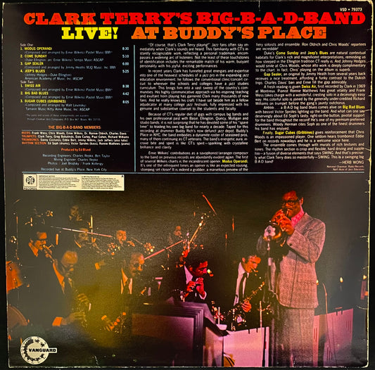 Clark Terry's Big Bad Band – Live! At Buddy's Place - USED Vinyl LP