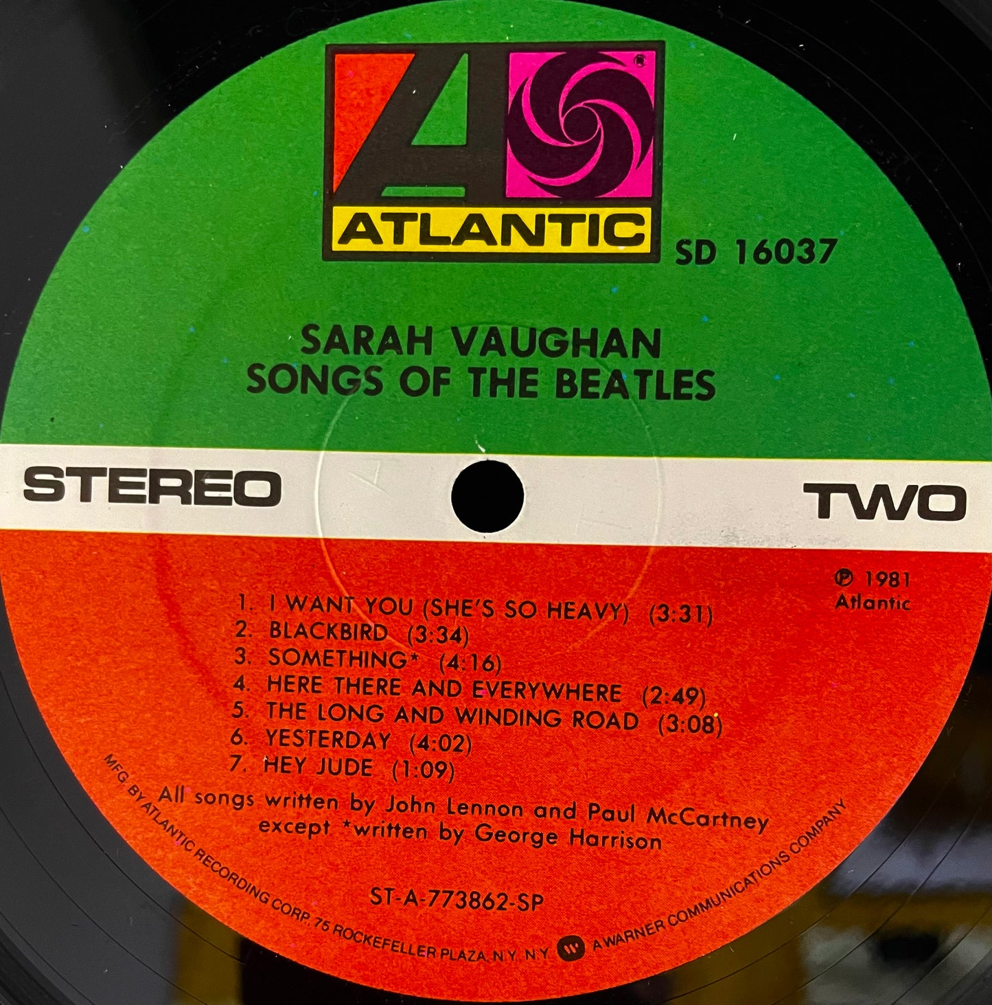 Sarah Vaughan – Songs Of The Beatles - USED Vinyl LP