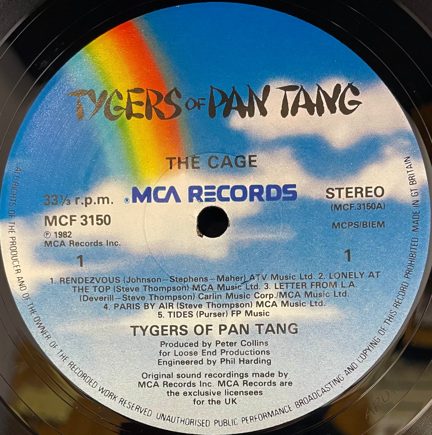 Tygers Of Pan Tang – The Cage - USED Vinyl LP