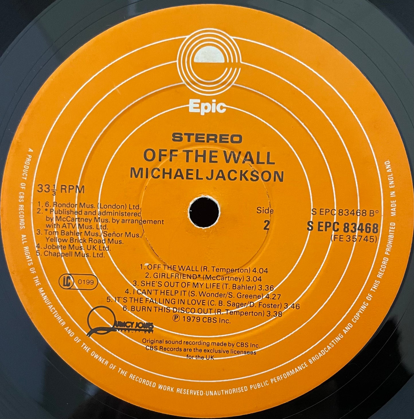 Michael Jackson – Off The Wall- USED Vinyl LP
