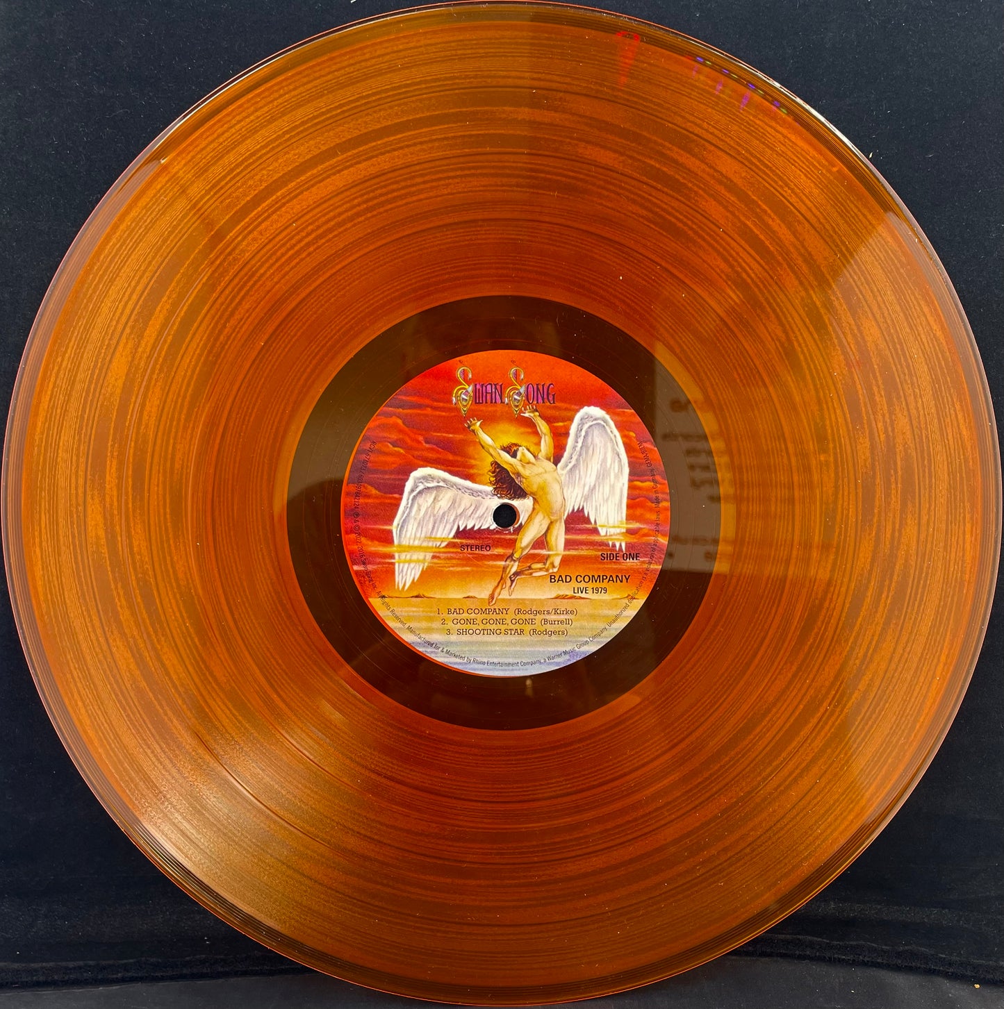 Bad Company – Live 1979 - USED Ltd Edition Transparent Orange Vinyl 2LP