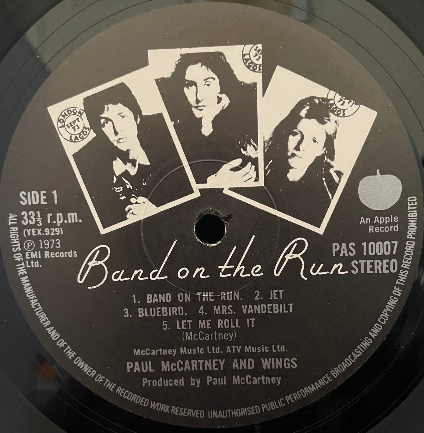 Paul McCartney And Wings – Band On The Run - USED Vinyl LP