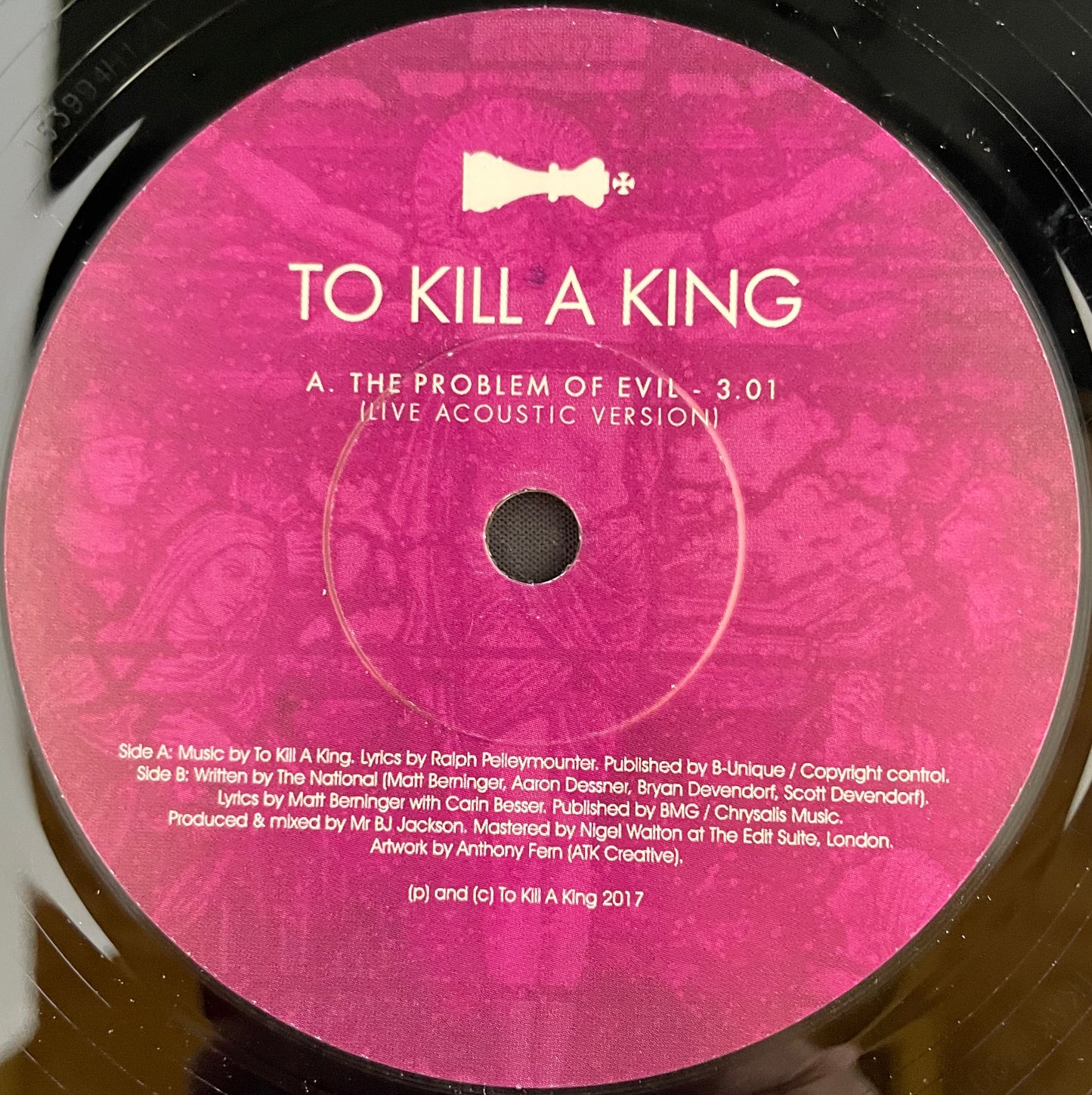 To Kill A King ‎– The Problem Of Evil - USED Vinyl 7" Single