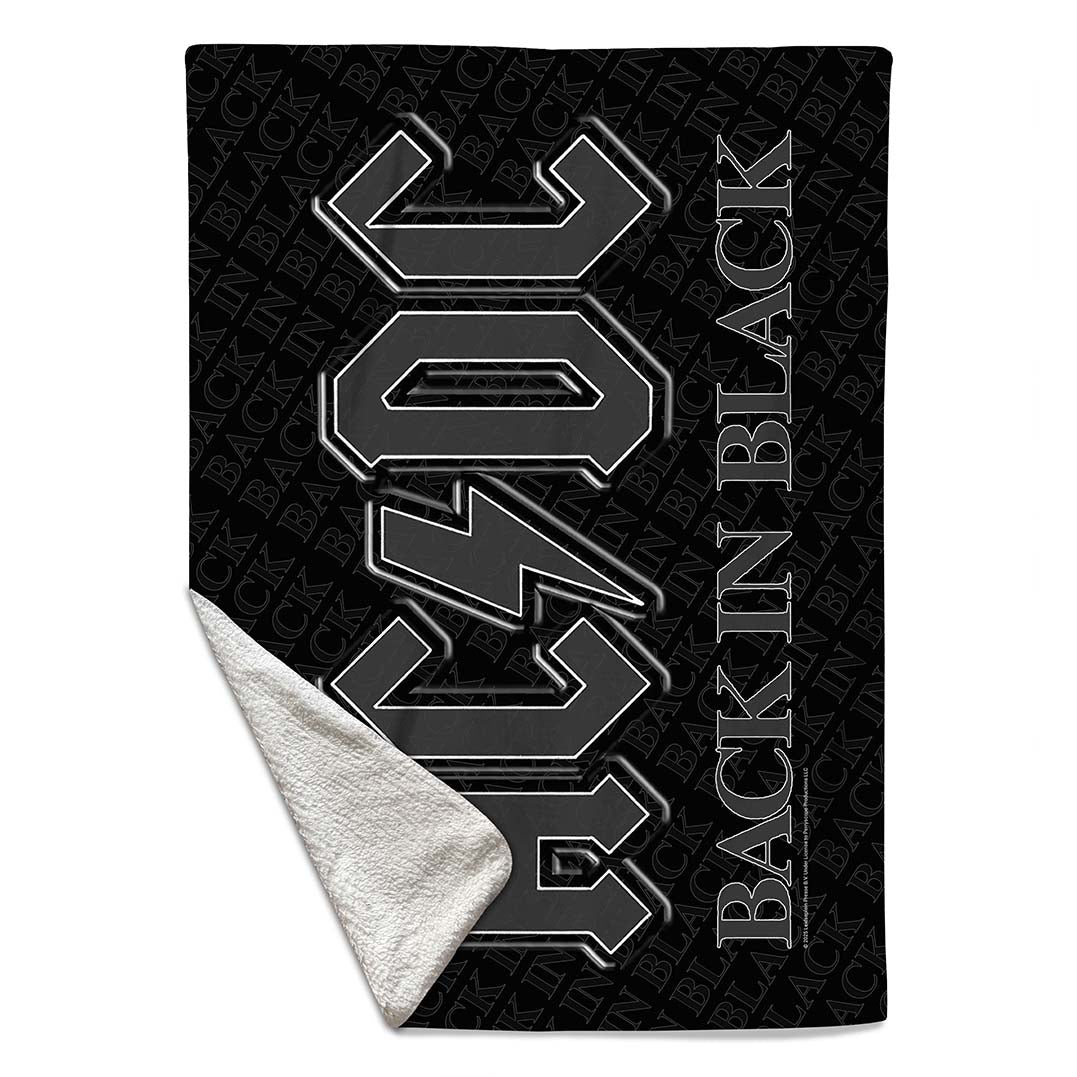 Rocksax AC/DC  Blanket - Back In Black