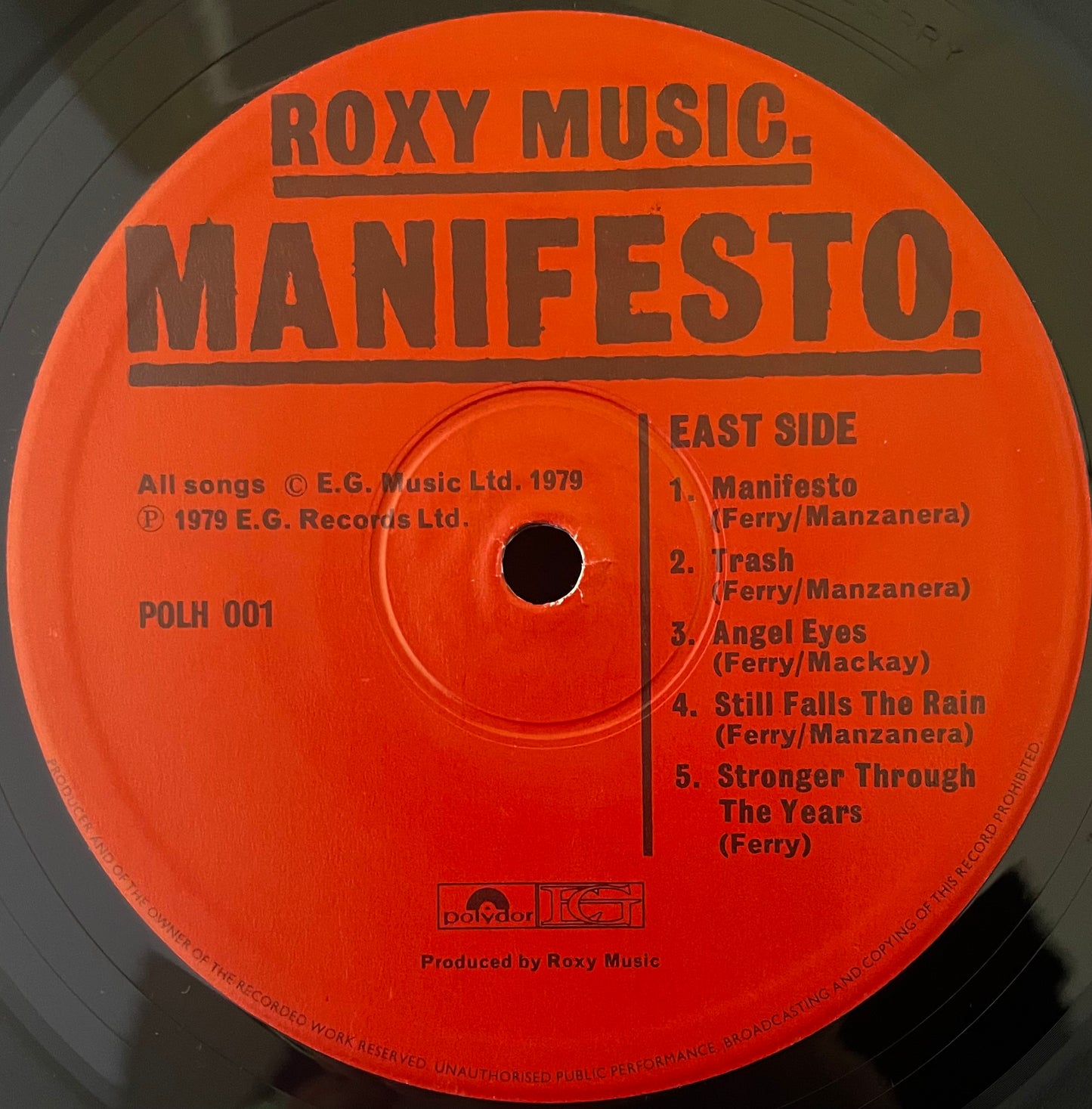 Roxy Music – Manifesto - USED Vinyl LP