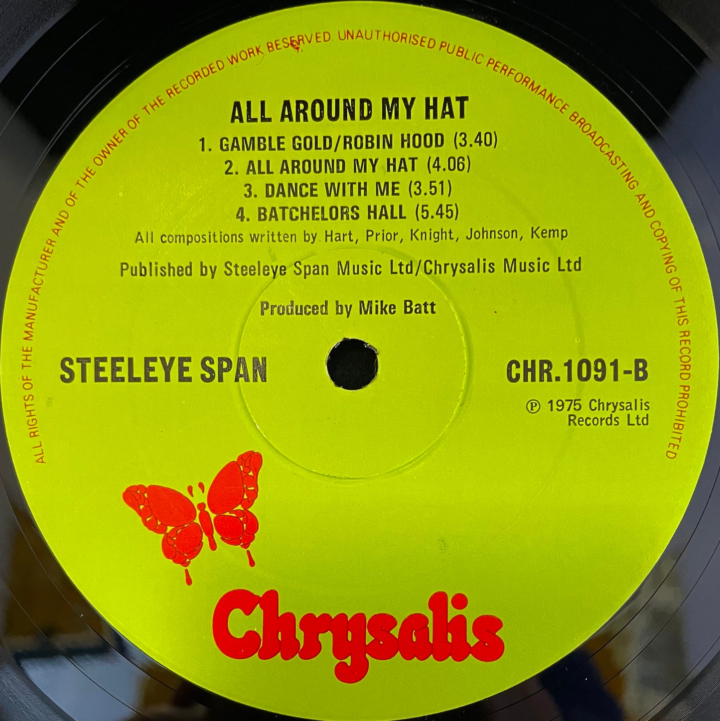 Steeleye Span – All Around My Hat - USED Vinyl LP