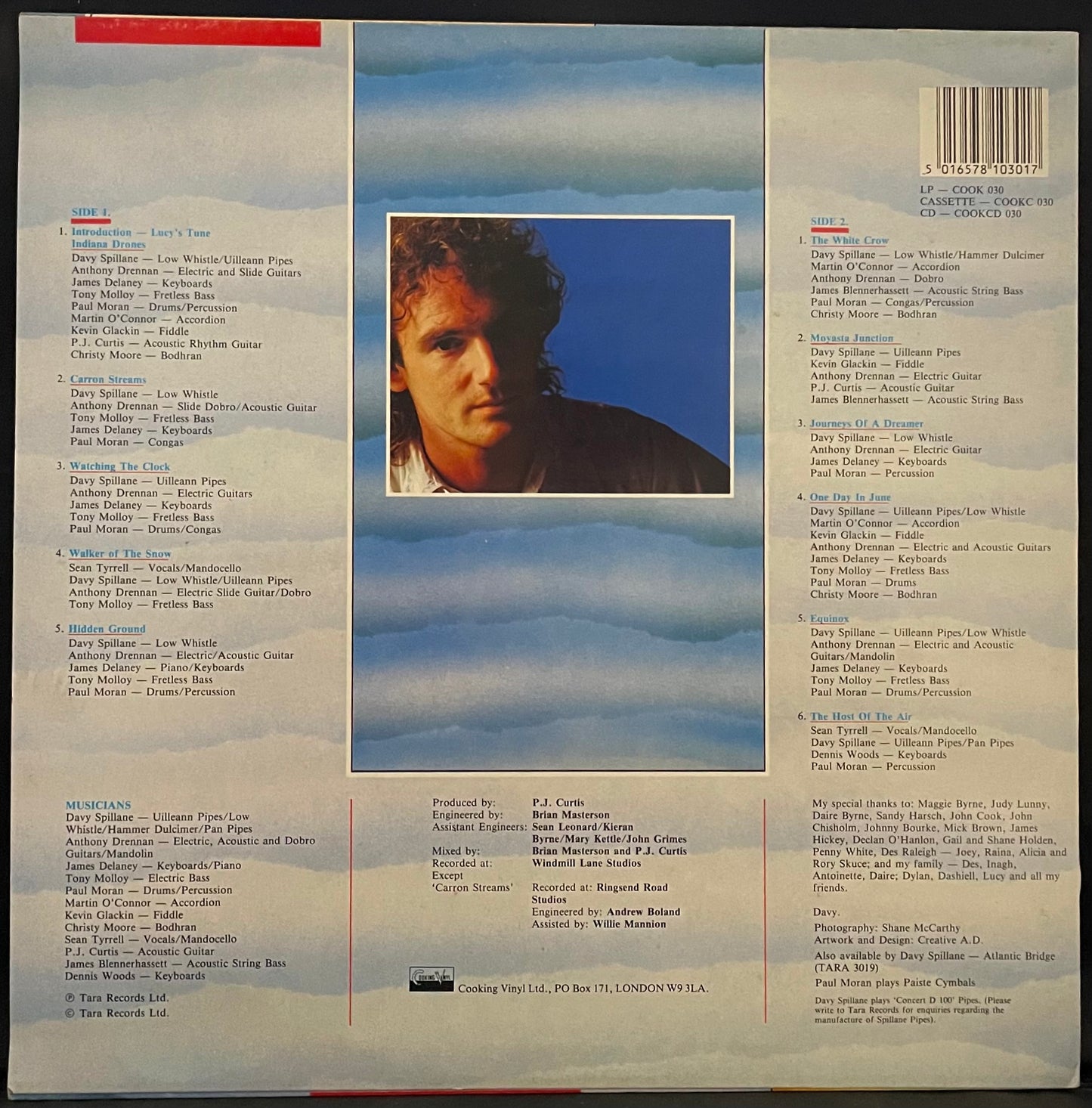 Davy Spillane – Shadow Hunter – USED Vinyl LP