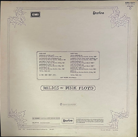 Pink Floyd – Relics - USED Vinyl LP