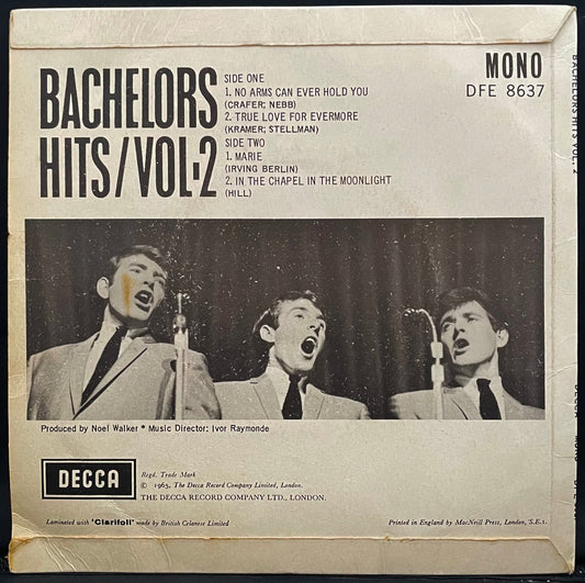 The Bachelors – Hits / Vol·2 – USED Vinyl 7" EP MONO