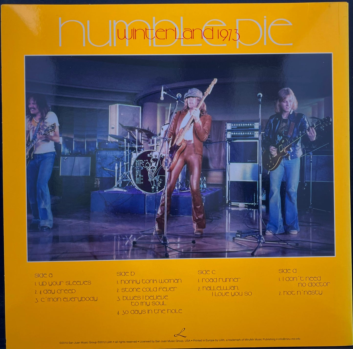 Humble Pie – Winterland 1973 - USED 180G Vinyl 2LP