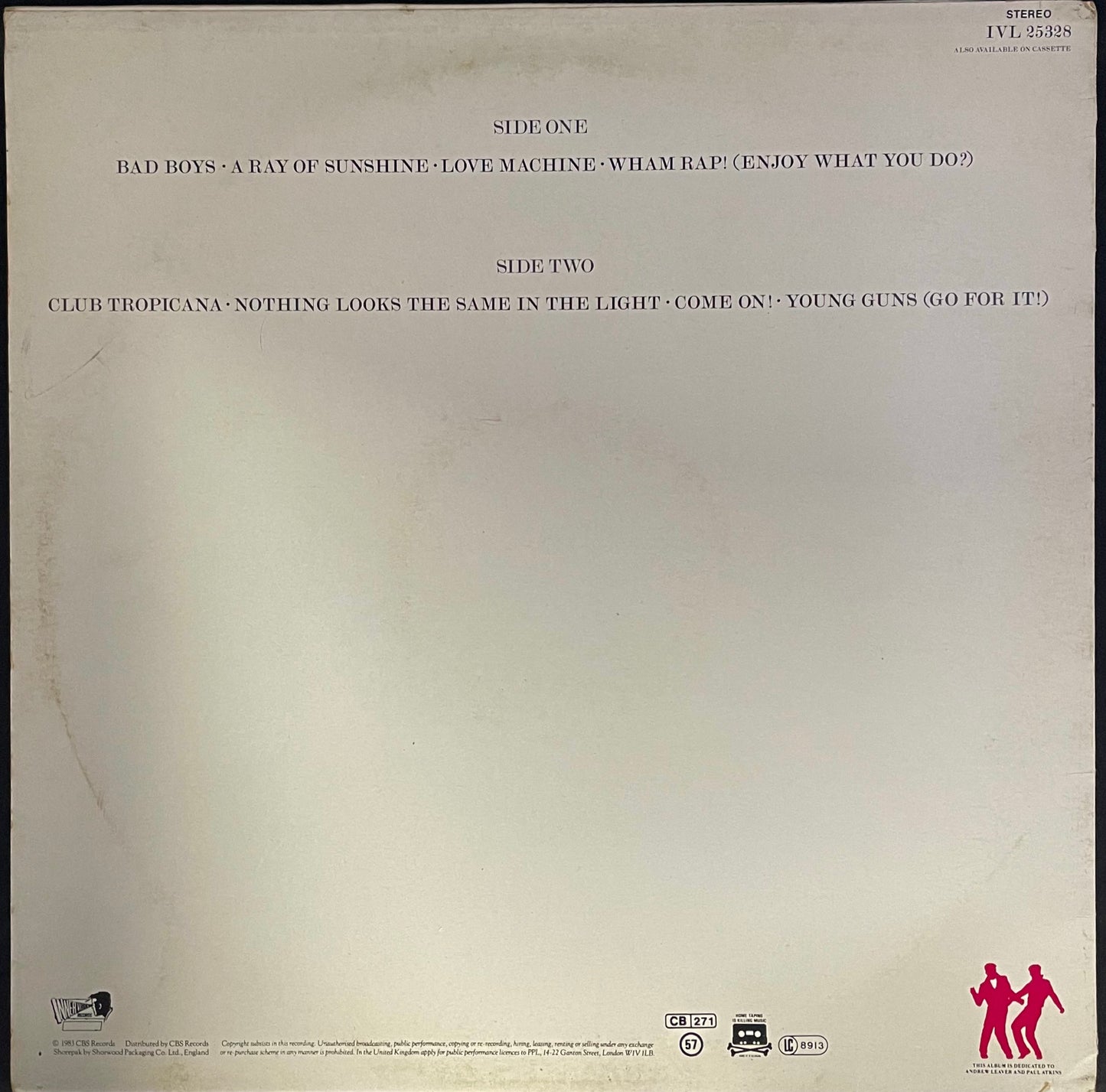 Wham! – Fantastic - USED Vinyl LP