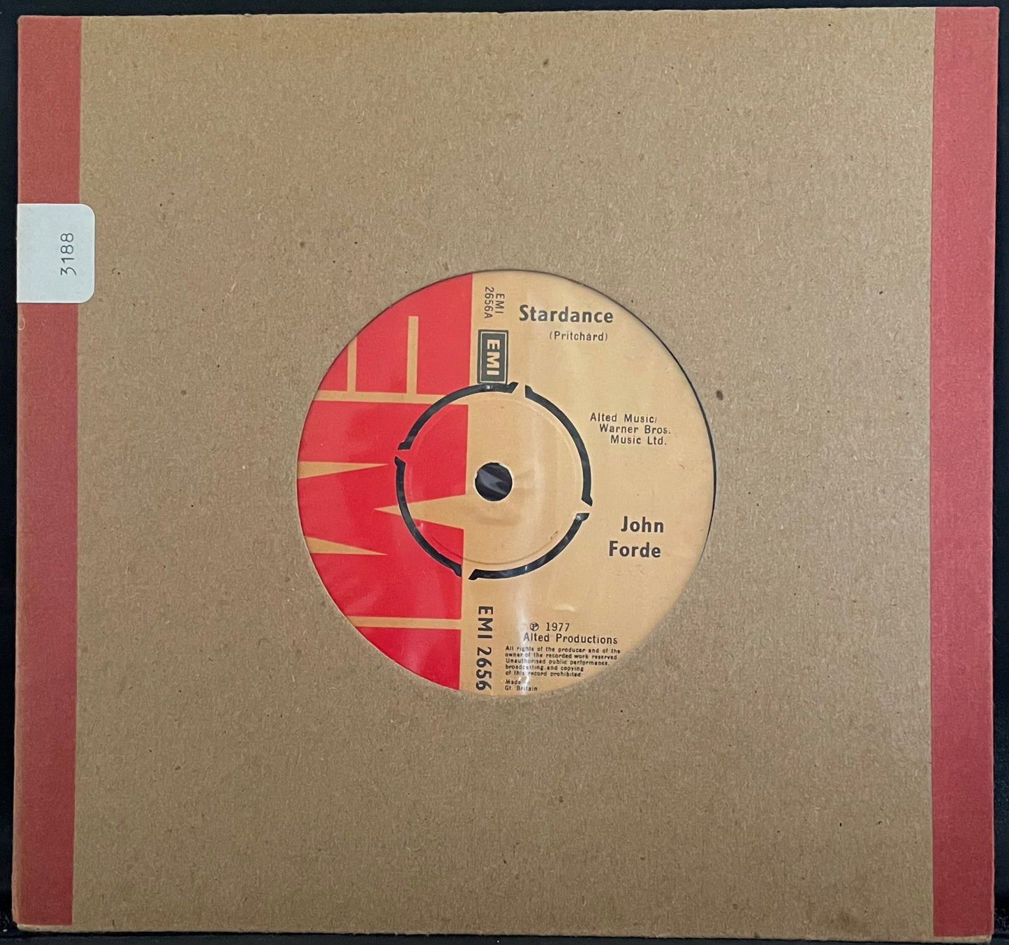 John Forde – Stardance - USED Vinyl 7" Single