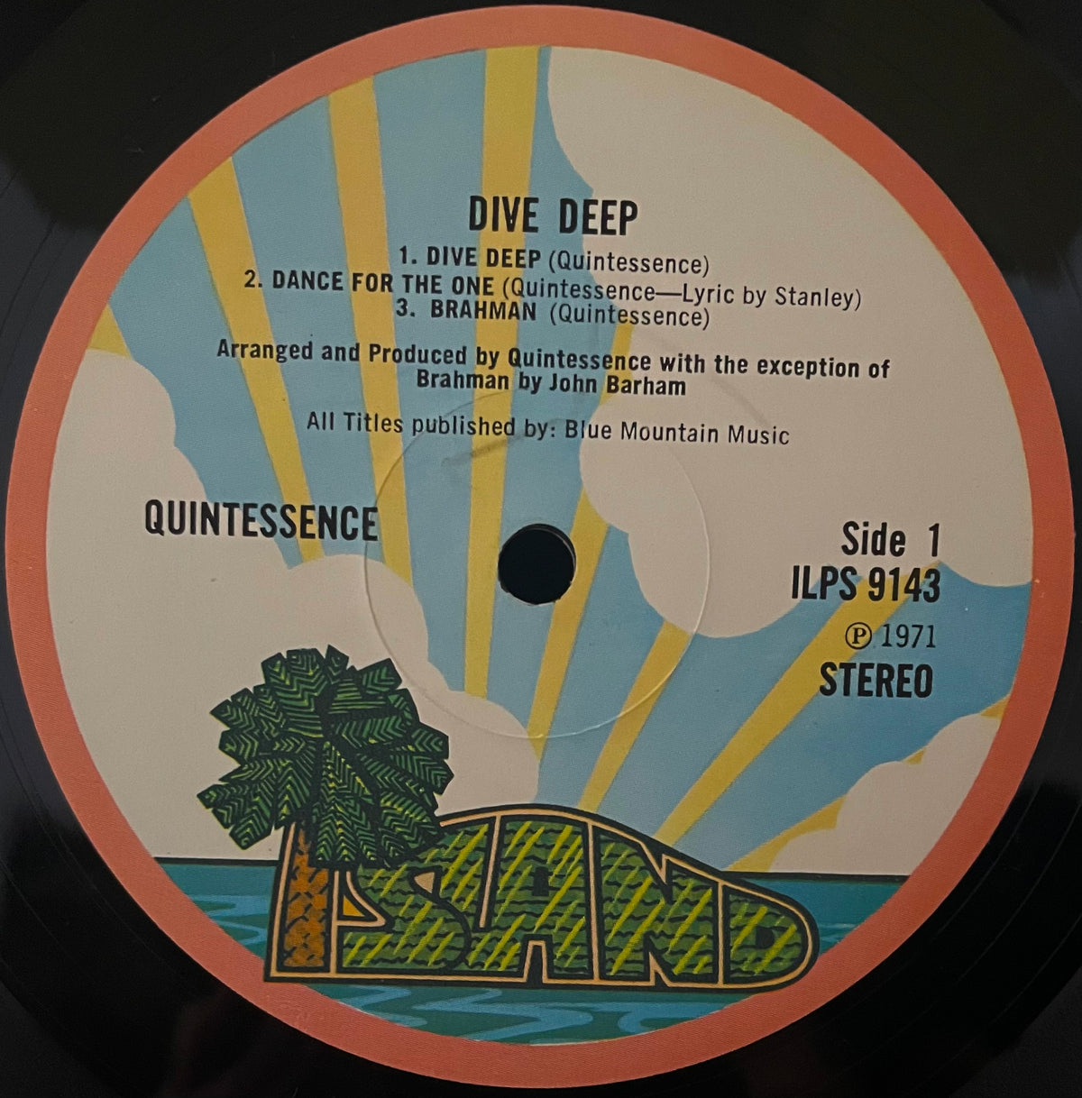 Quintessence – Dive Deep - USED Vinyl 12" LP