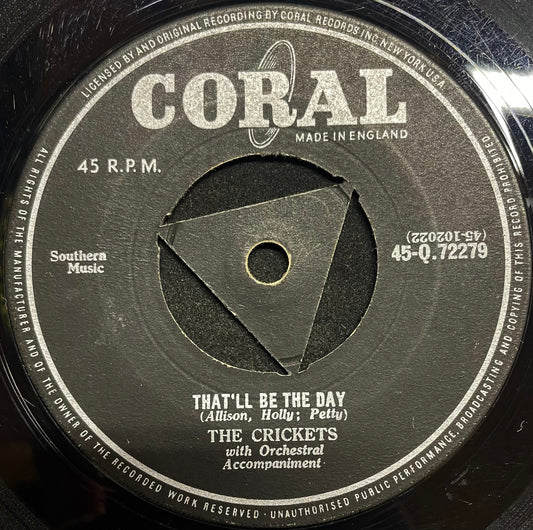 The Crickets – That’ll Be The Day - USED Vinyl 7" Single