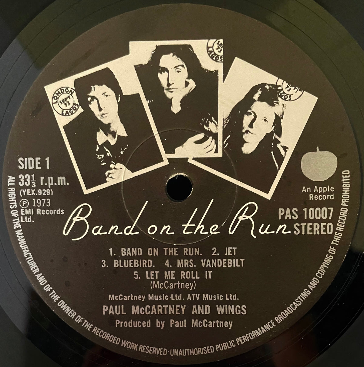Paul McCartney And Wings – Band On The Run - USED Vinyl LP