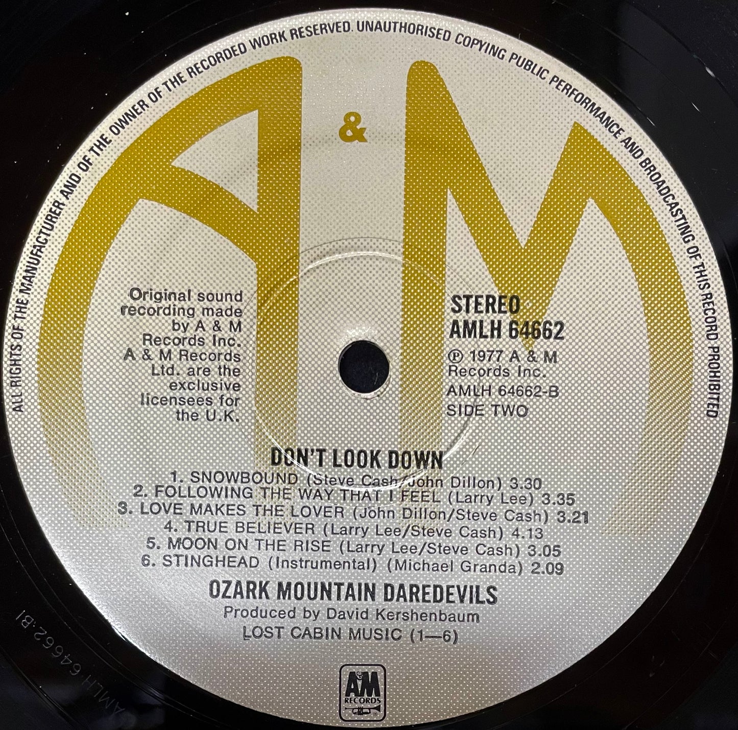 The Ozark Mountain Daredevils – Don't Look Down - USED Vinyl LP