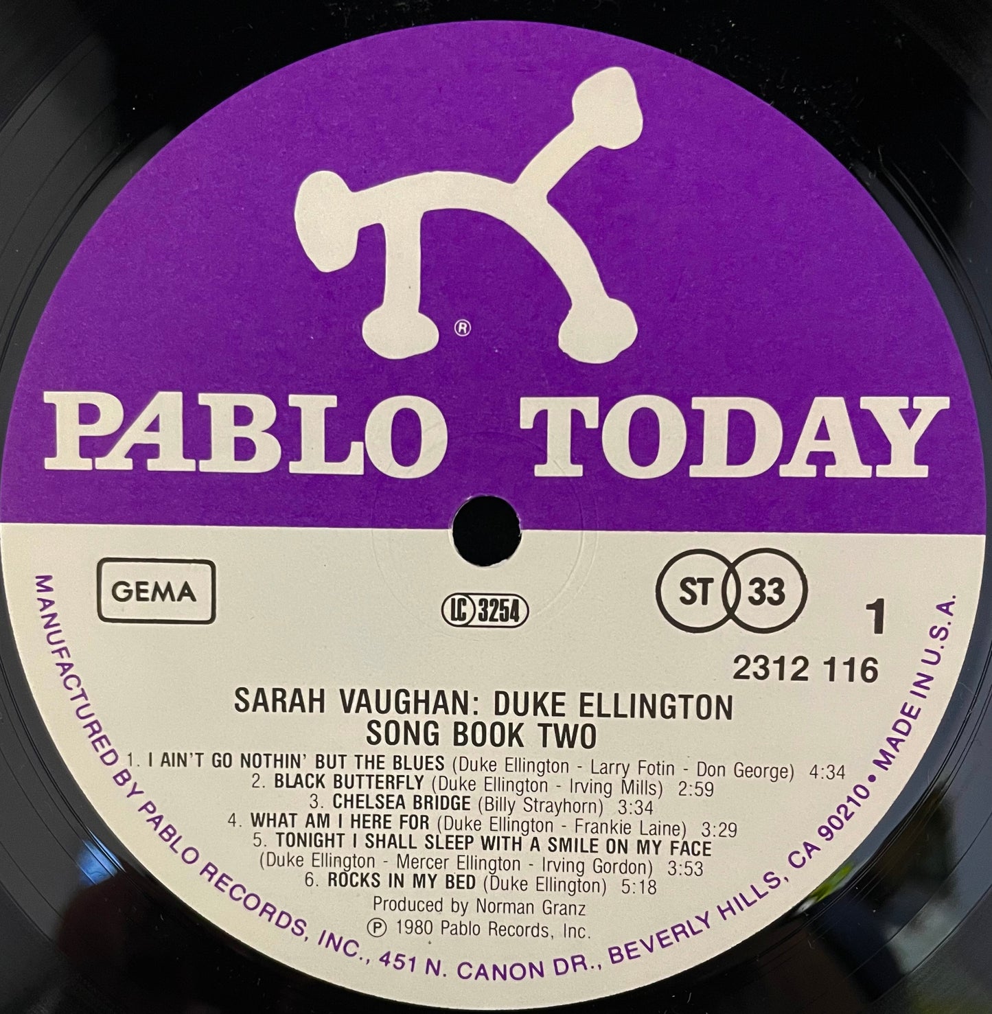 Sarah Vaughan : Duke Ellington – Song Book Two - USED Vinyl LP