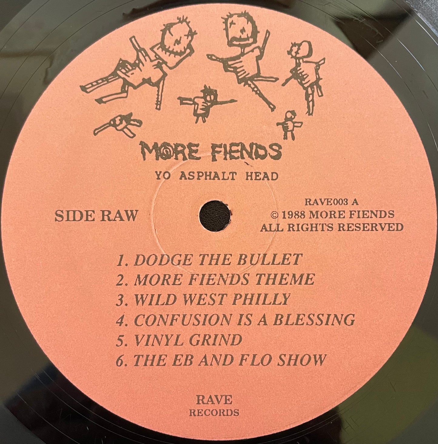 More Fiends – Yo Asphalt Head - USED Vinyl LP Limited Edition
