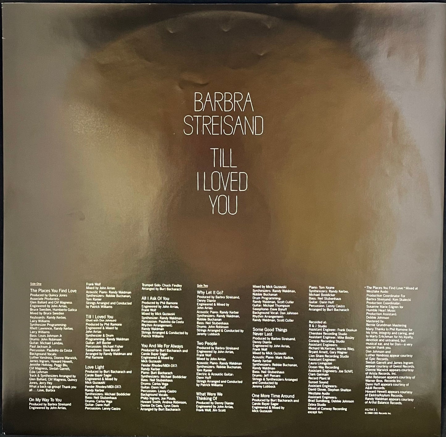 Barbra Streisand – Till I Loved You - USED Vinyl LP