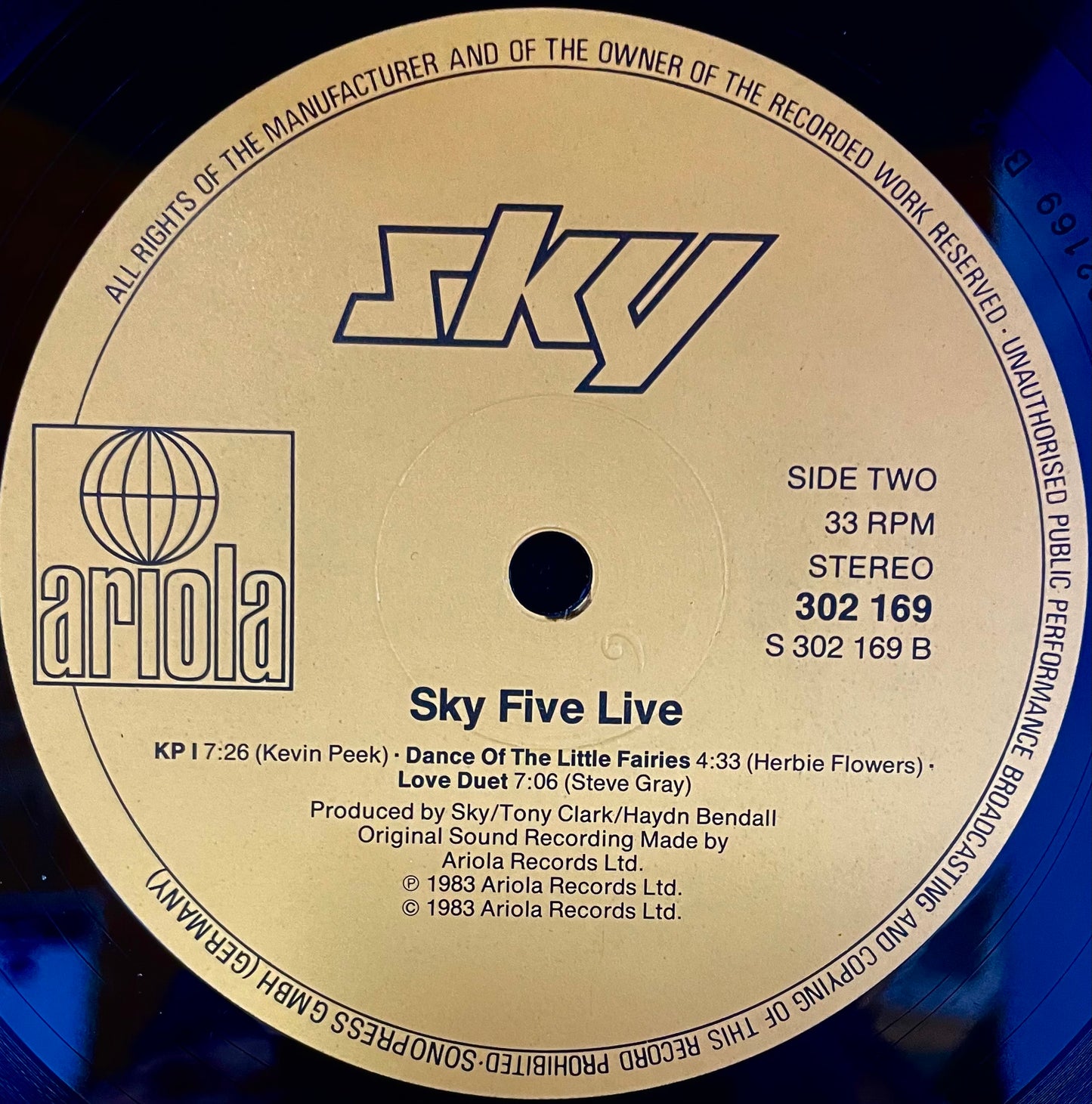 Sky – Sky Five Live - USED Vinyl 2LP