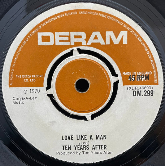 Ten Years After – Love Like A Man – gebrauchte 7"-Vinyl-Single