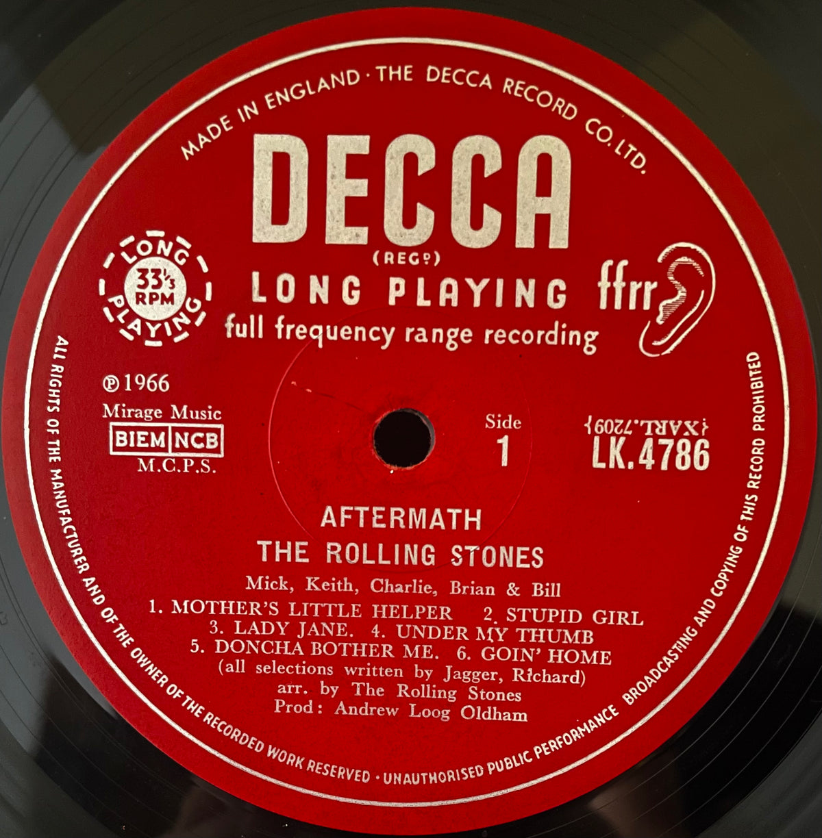 The Rolling Stones – Aftermath - USED Vinyl LP