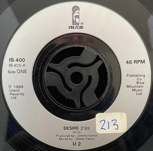 U2 – Desire – gebrauchte 7"-Vinyl-Single