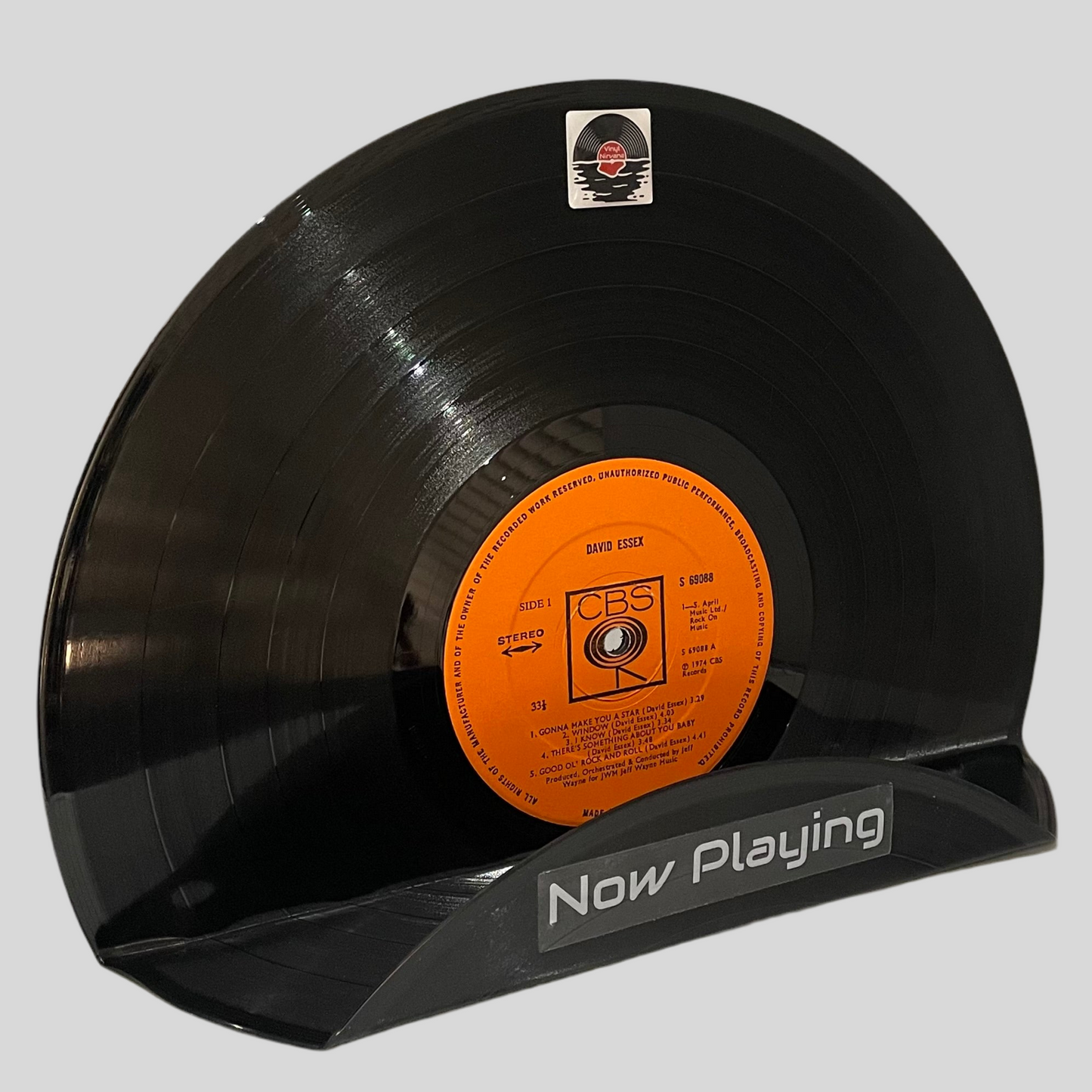 The ‘CBS’ Vinyl Record ‘Now Playing’ Record Stand