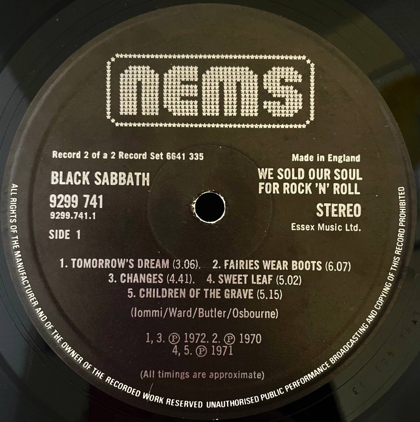 Black Sabbath – We Sold Our Soul For Rock 'N' Roll - USED Vinyl 2LP