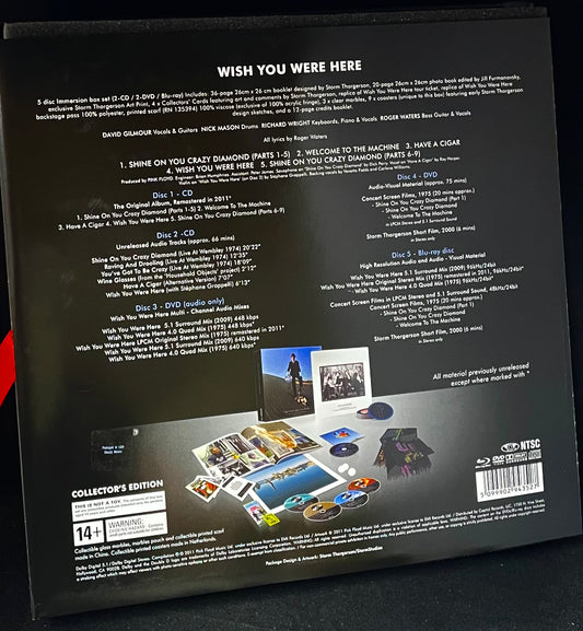 Pink Floyd – Wish You Were Here - Immersion Box Set - USED Limited Collectors' Edition 2CD+2DVD+Blu-ray Box Set