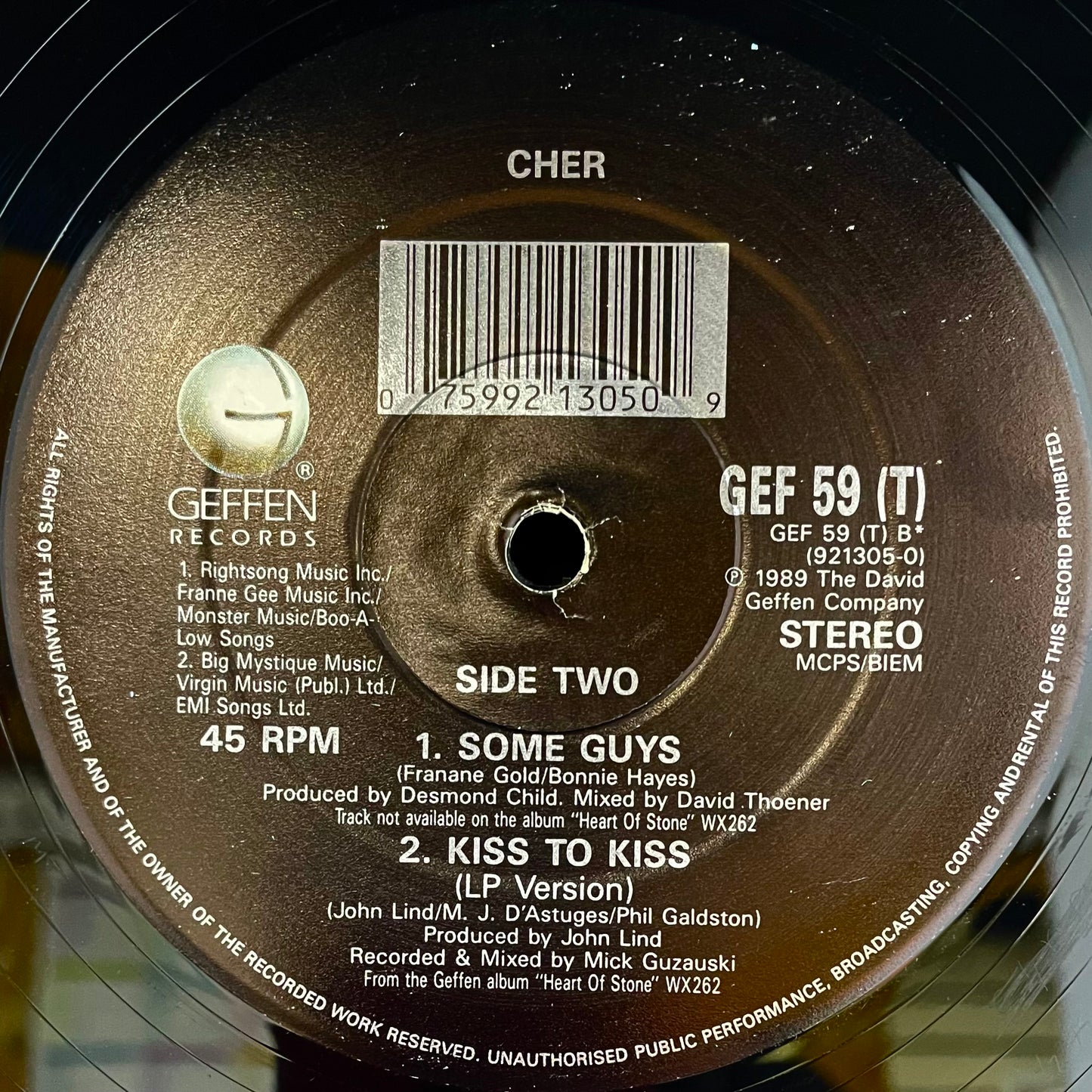 Cher – If I Could Turn Back Time (Rock Guitar Version) - USED Vinyl 12" Single