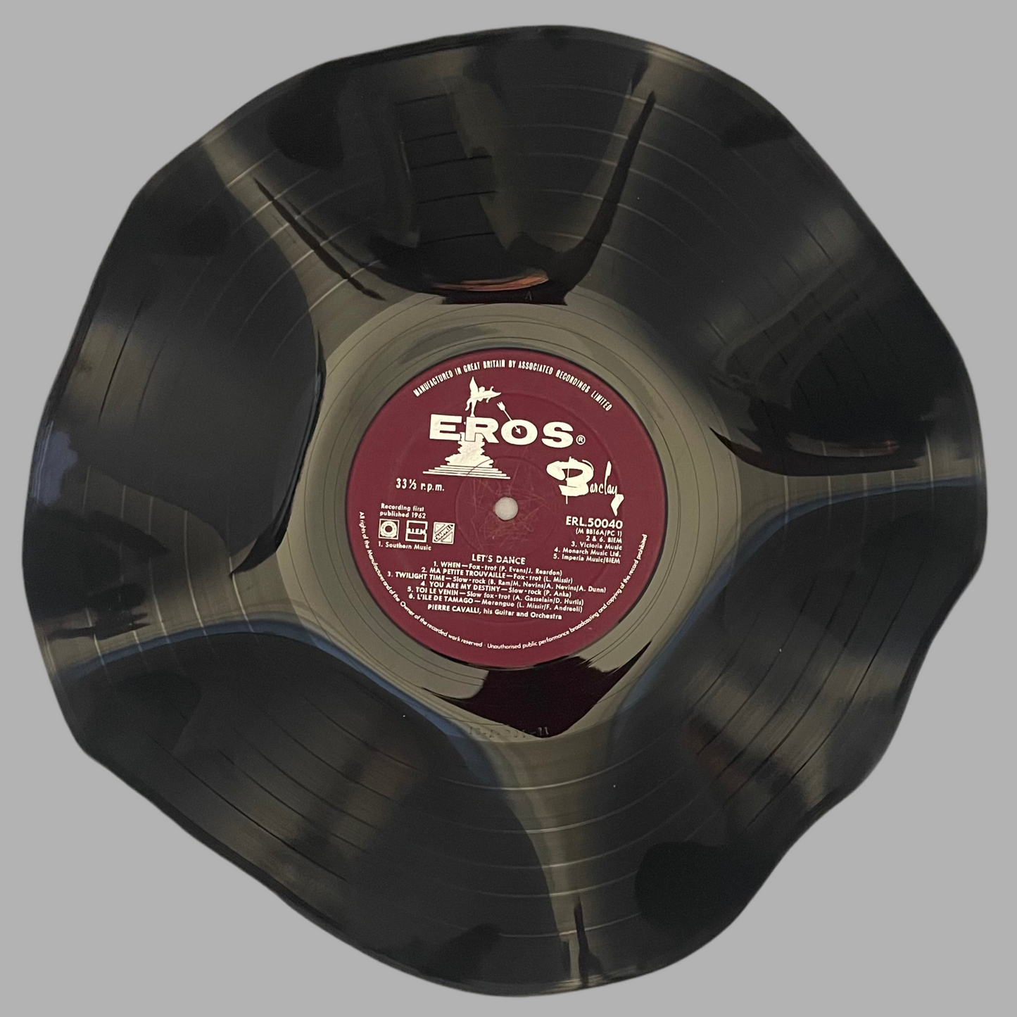 The 'Eros’ Vinyl Record Bowl