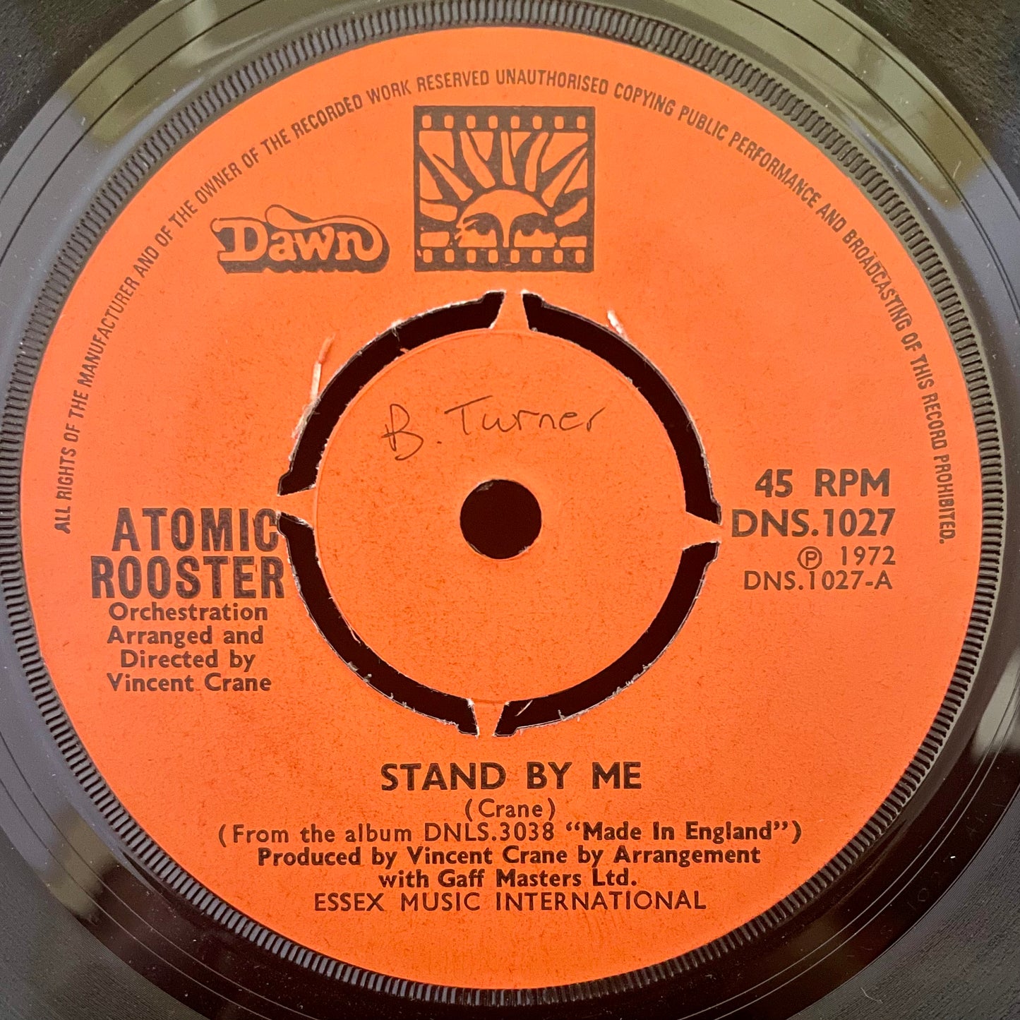 Atomic Rooster – Stand By Me - USED Vinyl 7" Single